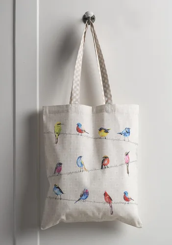 Vista 4 de Maison d' Hermine Bolsa de mano para mujer, 100% algodón, reutilizable, para compras, perfecta para primavera y verano