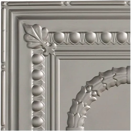 Vista 22 de FASÄDE Rosette - Panel de techo decorativo de vinilo adhesivo de 2 x 4 pies en bronce antiguo (paquete de 5)