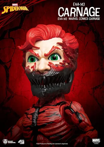 Vista 5 de Beast Kingdom Marvel Comics: Carnage EAA-143 Egg Attack Figura de acción, multicolor