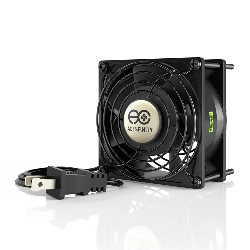 Vista 19 de AC Infinity AXIAL 8025, ventilador para magdalenas, 120 V CA 3.150 in x 0.984 in de alta velocidad, certificado UL para proyectos de escape