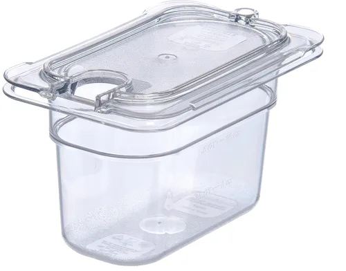 Vista 8 de Carlisle FoodService Products StorPlus StorPlus - Tapa universal de policarbonato con muescas, superficie plana con muescas, transparente