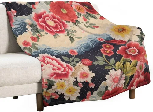 Vista 41 de Manta de verano con parches bohemios, vintage, bohemia, acogedora manta de franela para sofá, cama para niños y adultos, 30 x 40 pulgadas, manta