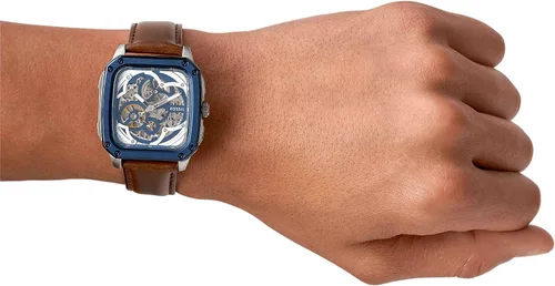 Vista 6 de Fossil Reloj analógico para hombre con esfera azul inscripción-ME3202
