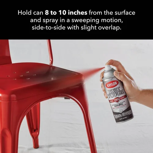 Vista 5 de Krylon Pintura de esmalte preventivo Rust Tough® con acabado transparente de 12 onzas