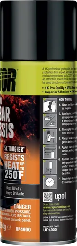 Vista 6 de RAPTOR 1K Barra Antivuelco y Chasis, Pintura en Aerosol para Automóviles, Grado Profesional, Acabado Duradero, Fácil de Usar, Negro Brillante, 10