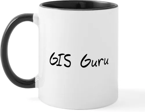 Vista 7 de CafePress GIS Guru - Taza de café de cerámica, taza de té, 11 onzas