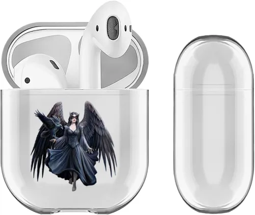 Vista 6 de Head Case Designs Funda de carga con licencia oficial de Anne Stokes Dagger Dragon Fantasy Designs de cristal duro transparente compatible con Apple