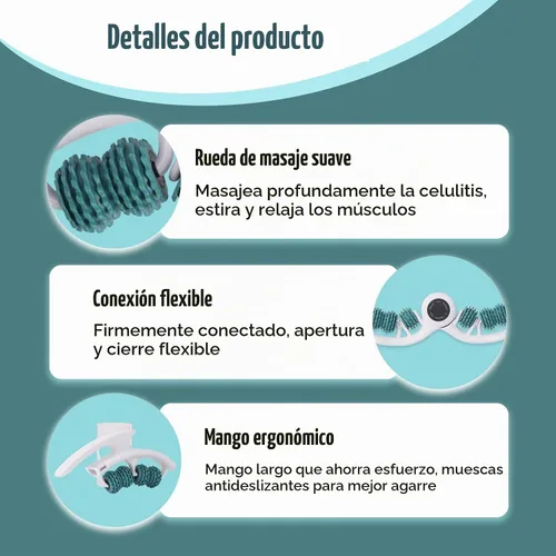 Vista 5 de Herramienta de masaje de celulitis, masajeador de drenaje linfático para piernas