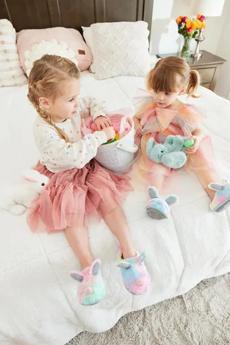Vista 6 de Dearfoams unisex-adult Matching Family Holiday Easter Bunny Scuff