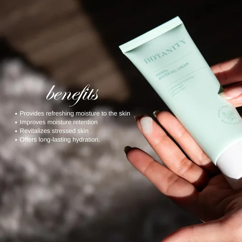 Vista 3 de BOTANITY Makiol Water Gel Cream Hidratante Cuidado del sebo Manejo de poros Hidratante y matificante para piel grasa 2.82 oz