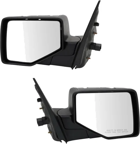 Vista 67 de TRQ Conjunto de 2 piezas de espejo lateral para conductor y pasajero, ajuste eléctrico, sin calefacción, sin memoria, color negro, compatible
