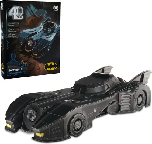 Vista 8 de 4D Build, Kit de modelo 3D de DC Batman con soporte, artículos coleccionables de Batman y decoración de escritorio, rompecabezas para adultos