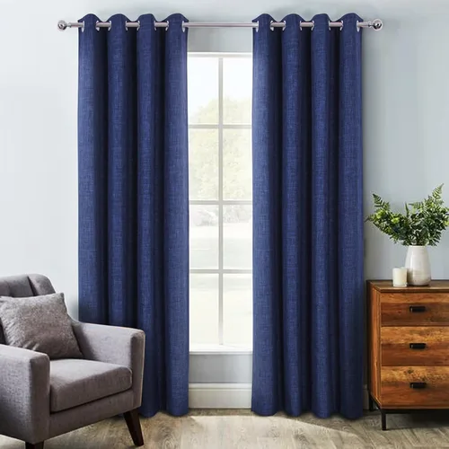 Vista 9 de always4u Cortinas con aspecto de lino, cortinas texturizadas de arpillera sintética de 54 x 84 pulgadas, 2 paneles para sala de estar, dormitorio