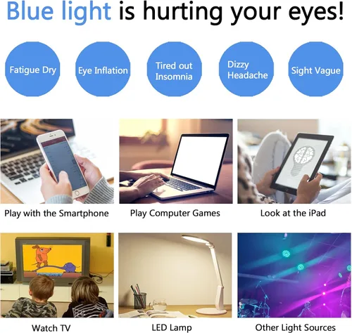 Vista 7 de LJCZKA Lentes ovalados con bloqueo de luz azul para mujeres y hombres, pequeños anteojos ovalados para computadora, antifatiga ocular para leer