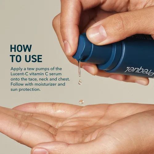 Vista 6 de Prequel Skin Lucent-C, suero de vitamina C para rostro. Ácido L-ascórbico facial profesional, fórmula de ácido ferúlico con niacinamida. Cuidado