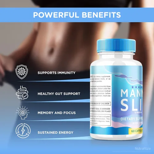 Vista 7 de NutraRize Cápsulas Manna Slim, apoyo oficial de MannaSlim para perder peso, fórmula totalmente natural para transformar tu cuerpo de forma saludable