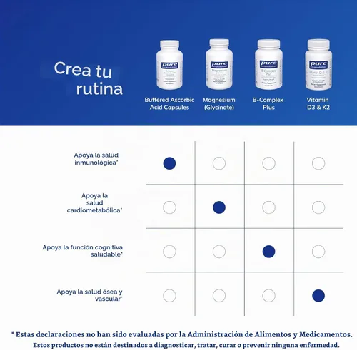 Vista 6 de Pure Encapsulations Cápsulas de ácido ascórbico tamponado Vitamina C para individuos sensibles* 90 cápsulas Vitamina C tamponada suave