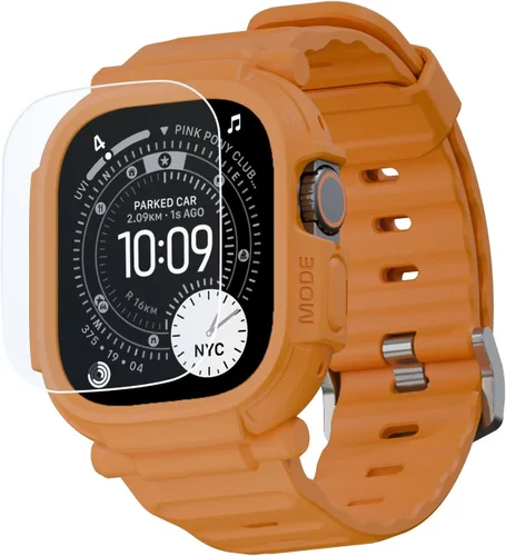 Vista 11 de elkson Quattro Pro Series - Funda resistente para Apple Watch Ultra 3/2/1 de 1.929 in con protector de pantalla de vidrio templado, resistente