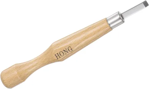Vista 5 de uxcell Cuchillo de tallado de madera, cinceles, 0.205 in 50# acero al carbono medio plano esculpir Graver para bricolaje, manualidades, escultura