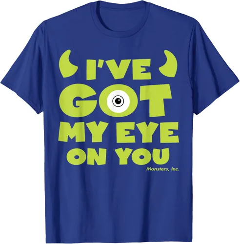 Vista 19 de Disney Pixar Monsters Inc Mike Wazowski Eye On You - Camiseta, Negro, S