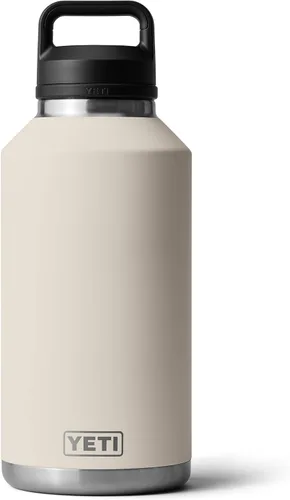Vista 21 de Yeti Rambler - Termo de 64 onzas, aislado al vacío, de acero inoxidable, con tapa para sorber, color blanco.
