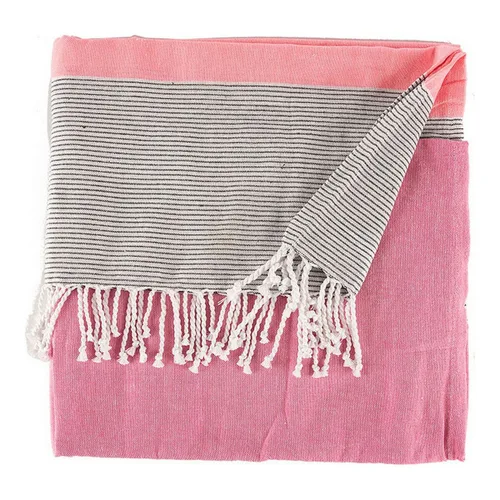 Vista 2 de Foulard Multiusos Gift Decor Rosa 160 x 200 cm 40 x 9 x 8 cm Rayas