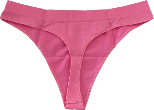 Vista 16 de Tangas francesas de cintura alta bragas de alta elasticidad sin costuras tangas Paquete de 3 Rojo