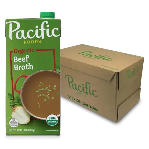 Vista 5 de Pacific Foods - Caldo de res orgánico, caja de 32 onzas