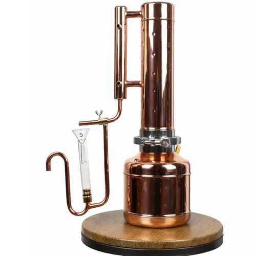 Vista 4 de Kit de destilador de aceites esenciales para la fabricación y extracción de aceite de destilación al vapor, equipo de destilación para el hogar