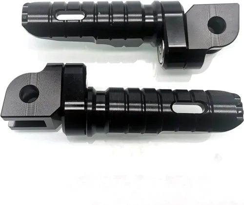 Vista 4 de MZS Estriberas de motocicleta, estriberas delanteras ajustables dobles CNC para el pie del conductor, reposapiés negro compatible con FZ07 FZ09 FZ10