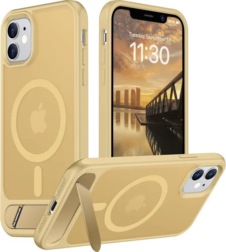 Vista 217 de Funda para iPhone 11 con compatibilidad magnética, [Soporte invisible incorporado][Compatible con MagSafe]