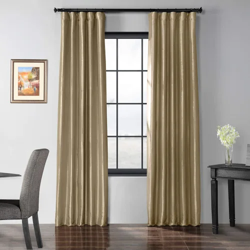 Vista 22 de HPD Half Price Drapes - Cortinas opacas para dormitorio y sala de estar - Cortina opaca de tafetán de seda sintética 127 x 213 cm (1 panel)