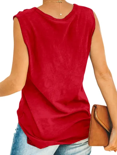 Vista 2 de Avanova Camiseta sin mangas estampada de verano para mujer