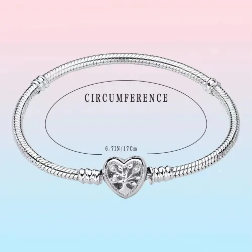 Vista 4 de Pulsera de serpiente de plata esterlina S925