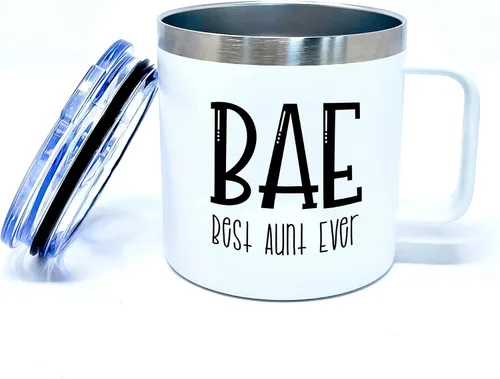 Vista 8 de Regalos para tía para mujer, taza de café para la mejor tía, regalo para tía, tías grandes de sobrina, sobrino para cumpleaños, Navidad, día