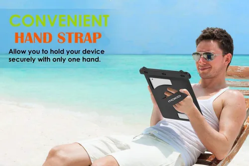 Vista 5 de MoKo Funda impermeable para tableta, bolsa IPX8 para dispositivos de hasta 10,2 pulgadas Compatible con iPad Mini 6, iPad 9, iPad 9.7 6/5/4/3/2