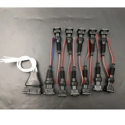 Vista 5 de Kit de conector de inyector de combustible compatible con 280zx Datsun 280z Maxima Medidor de flujo de aire Sensor de posición del acelerador