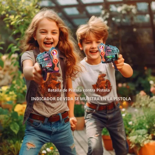 Vista 7 de Juego de Laser Tag de 2, Juego de Laser Tag para Niños Juego Interior y Exterior, Ideas de Regalo para Niños Adolescentes y Adultos, Juguetes
