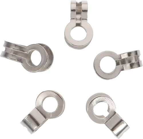 Vista 4 de EXCEART 125pcs Cadena de bola Pull Loop Conectores de ventilador de techo Lámpara Pull Loop Plata Conectores de cadena de acero inoxidable