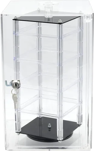 Vista 4 de 100 tarjetas de pendientes y vitrina giratoria giratoria de 8.5 pulgadas