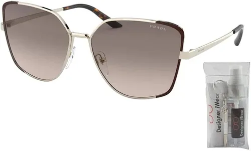 Vista 2 de Prada PR60XS Irregular Sunglasses for Women BUNDLE With Designer iWear Complimentary Eyewear Kit