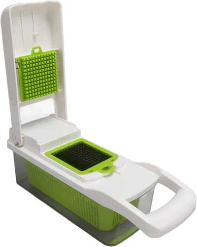 Vista 8 de Todo en picador de verduras, rebanador de verduras y rallador de queso, picador de verduras de cebolla C Food C, utensilios de cocina con pelador