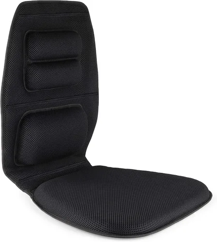Vista 2 de FOMI Cojín de gel de alta calidad y soporte firme para la espalda, cojín de asiento y almohada torácica superior inferior y lumbar para automóvil