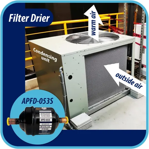 Vista 8 de Appli Parts APFD-053S 3/8 pulgadas de línea líquida refrigerante AC Filtro Secador HVAC Refrigeración 053S ODF Soldadura por sudoración conexión