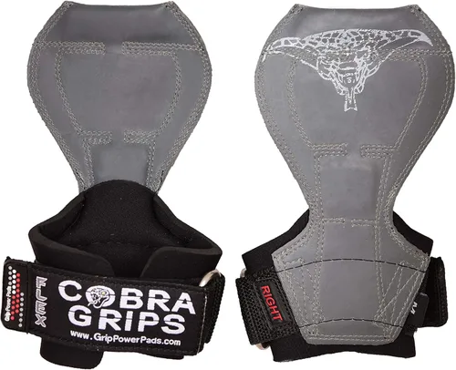Vista 8 de Cobra Grips Flex Model Weight Lifting Gloves Heavy Duty Straps Alternative Power Lifting Hooks for Deadlifts with Padded Wrist Wrap Support