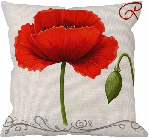 Vista 10 de HGOD DESIGNS Funda de almohada cuadrada de lino y algodón con dinosaurio rojo para hombres y mujeres, decoración del hogar, sofá, dormitorio, sala
