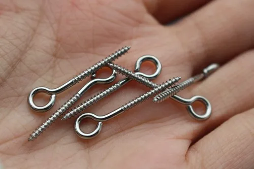 Vista 4 de Tigofly 100 piezas de tornillos de 1 pulgada de acero inoxidable Plug Jerk