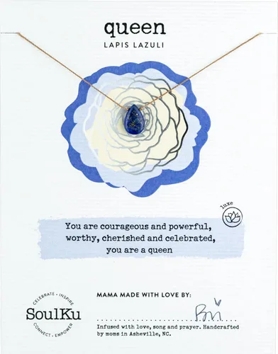 Vista 41 de SoulKu Luxe Inspirational Necklace, Empowerment Jewelry, Handcrafted Necklace For Women, Gift For Mom, 2" Extender With Lobster Clasp, 16" Nylon Cord