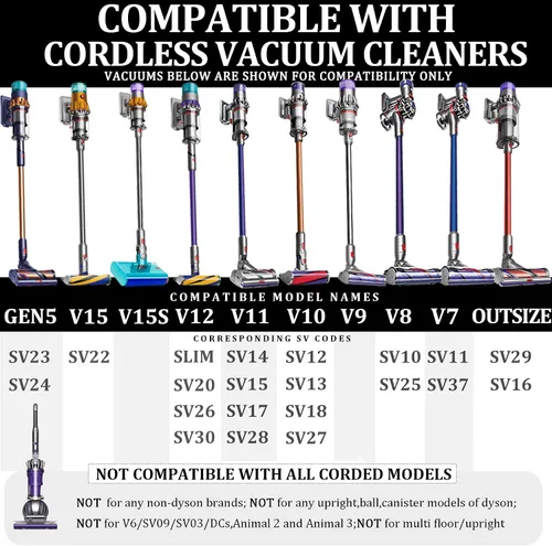 Vista 2 de Fullclean Accesorio de manguera de extensión flexible compatible con Dyson V15 V15s Gen5 V12 V11 V10 V9 V8 V7, accesorios de aspiradora, piezas