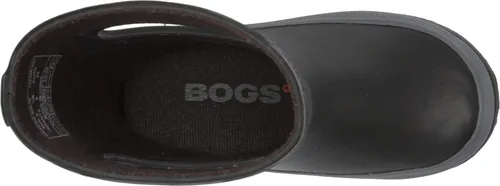 Vista 2 de BOGS Botas de lluvia de goma impermeables para niños y niñas Negro